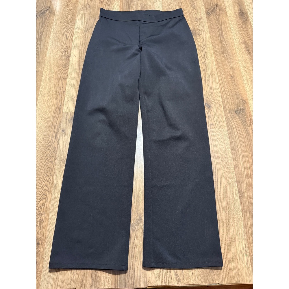 Northern Reflections Pants Women Size M Black Wide Leg Pull On Stretch Trousers